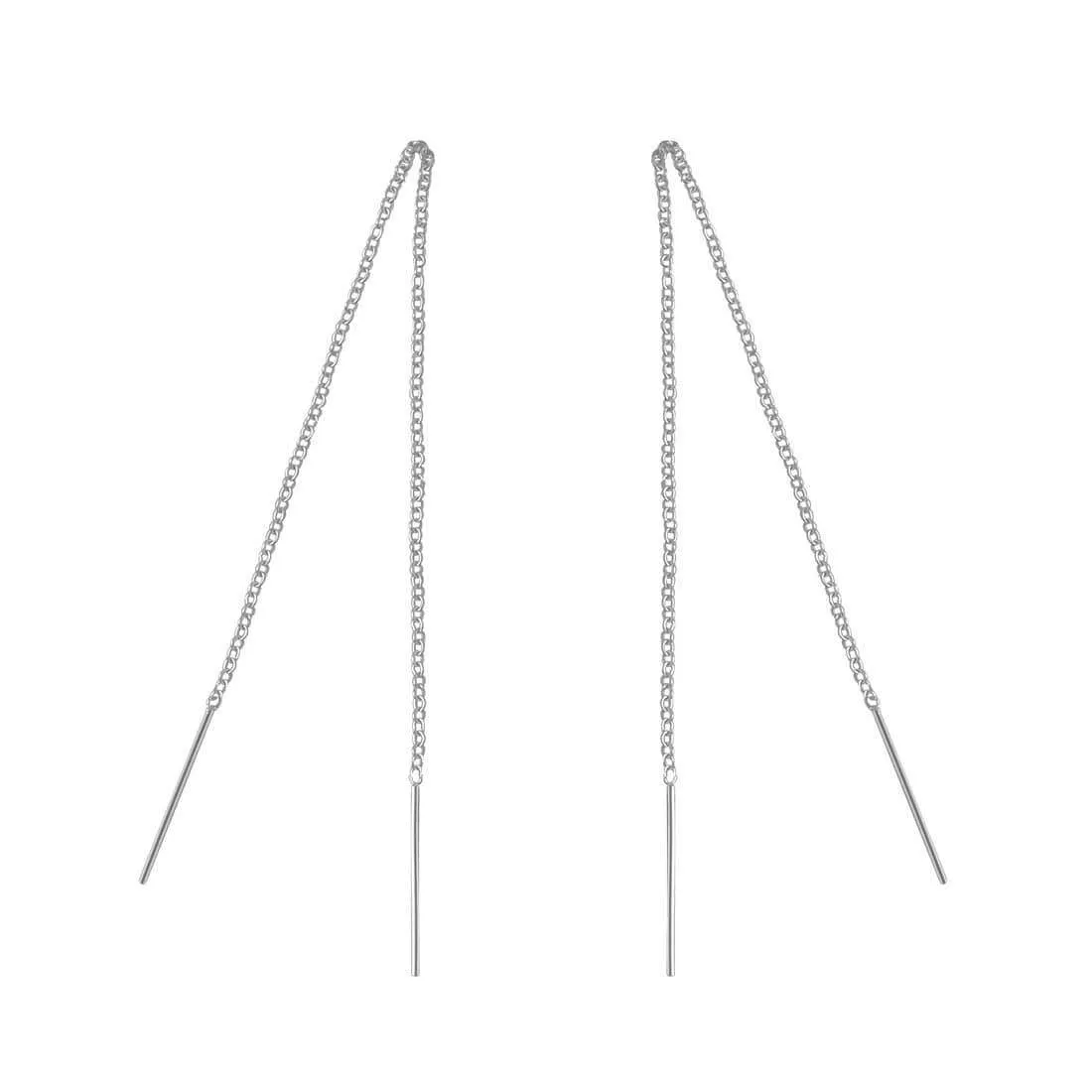 Fine Ingot Threader Earrings