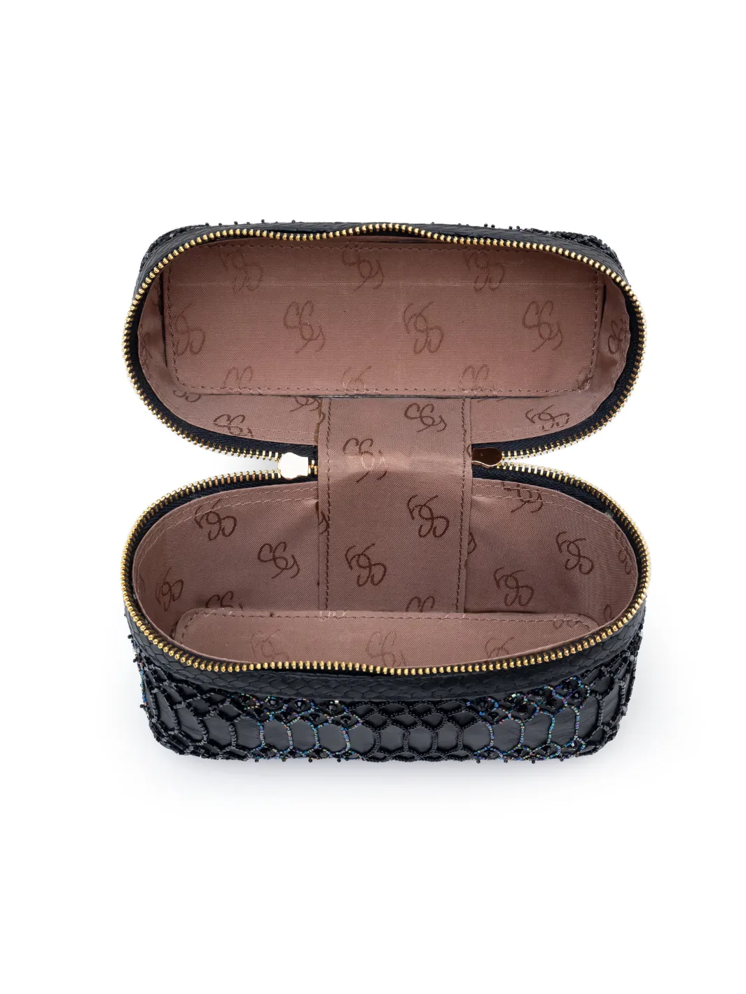 Florence Black Embroidered Bag