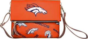 FOCO NFL Team Logo Printed Collection Foldover Purse Handbag Bag Tote