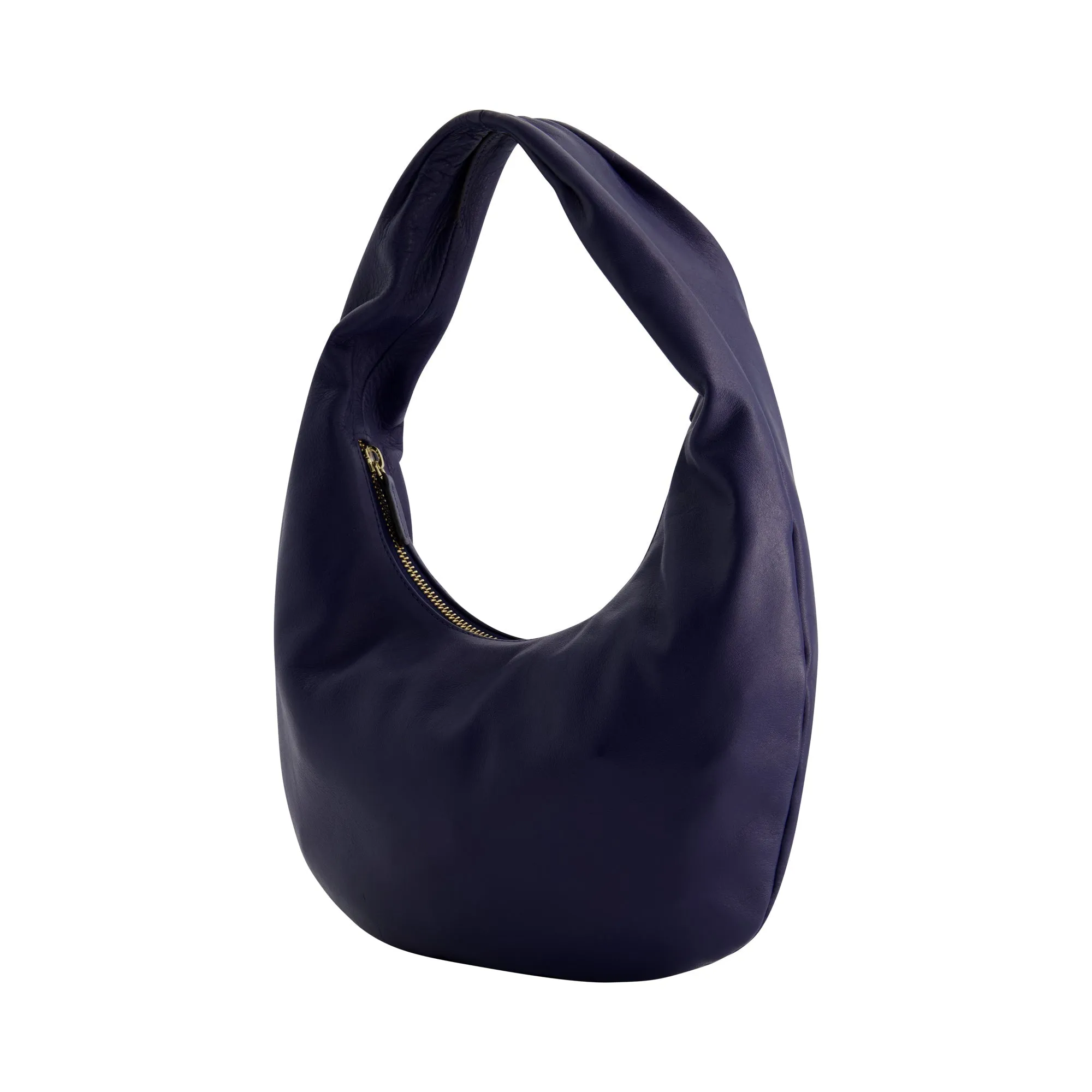 Fred Segal Rounded Soft Hobo Bag in Smooth Nappa Leather