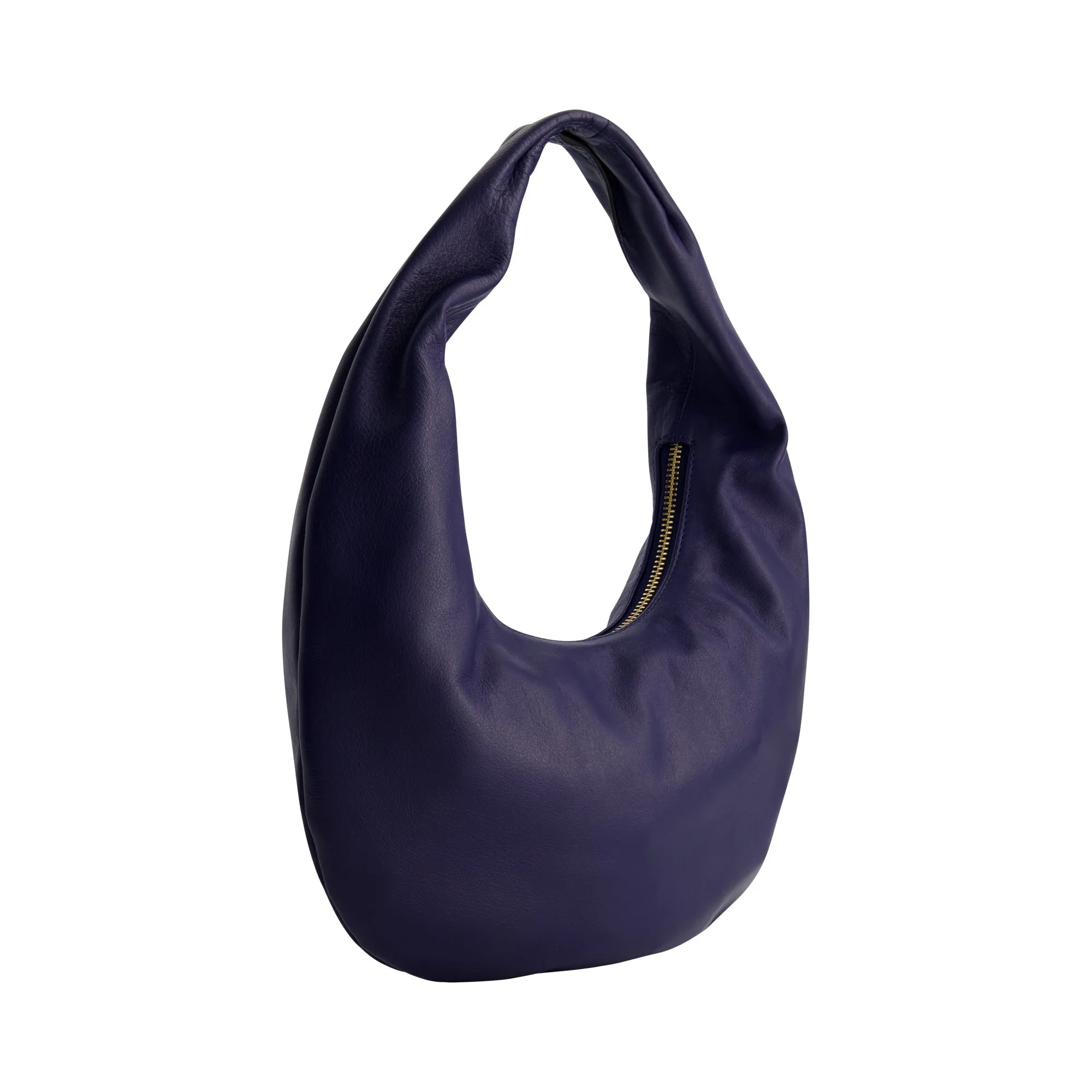 Fred Segal Rounded Soft Hobo Bag in Smooth Nappa Leather