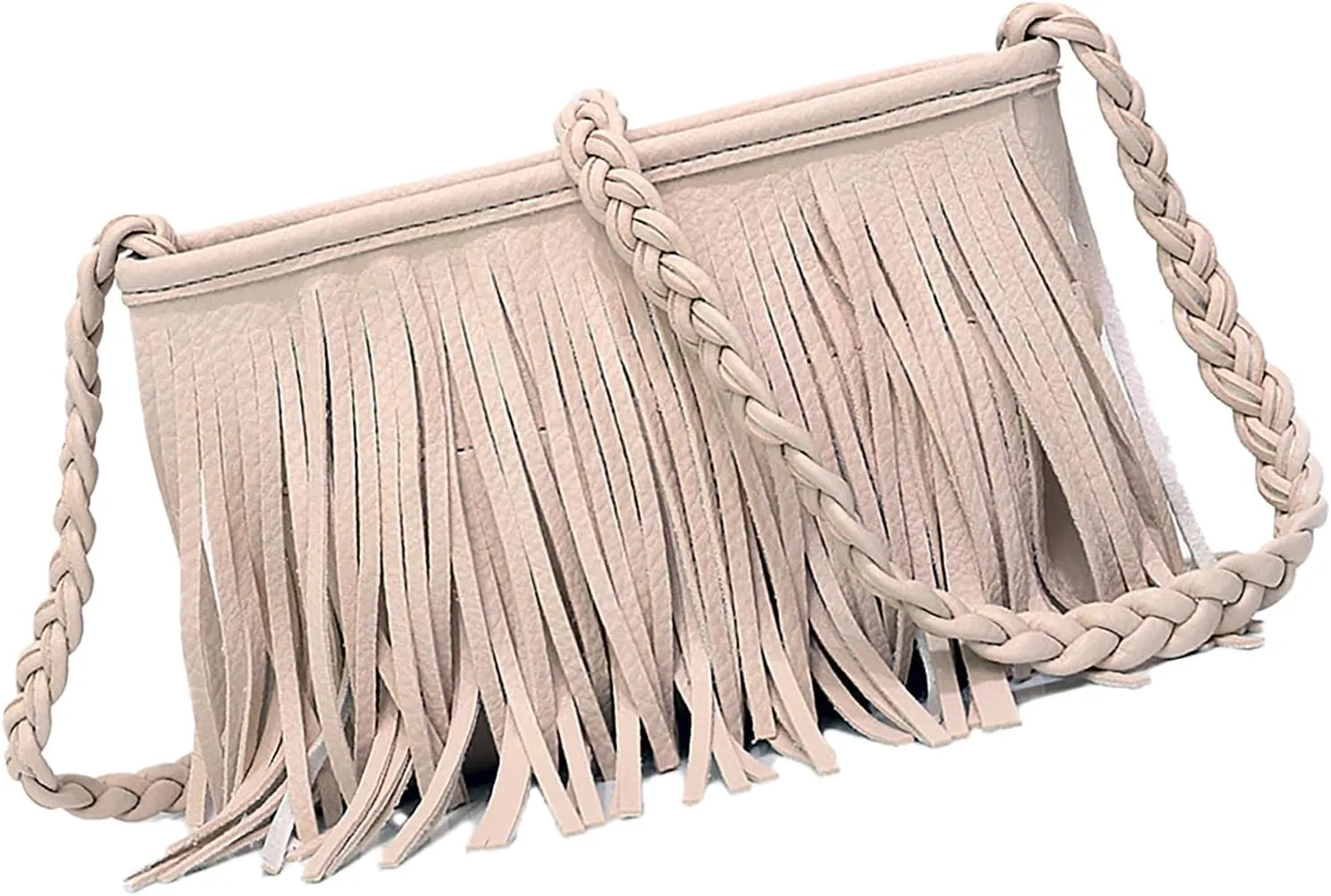 Fringe Tassel Handbag, PU Concise Fringe Tassel Shoulder Bag for Party for Women