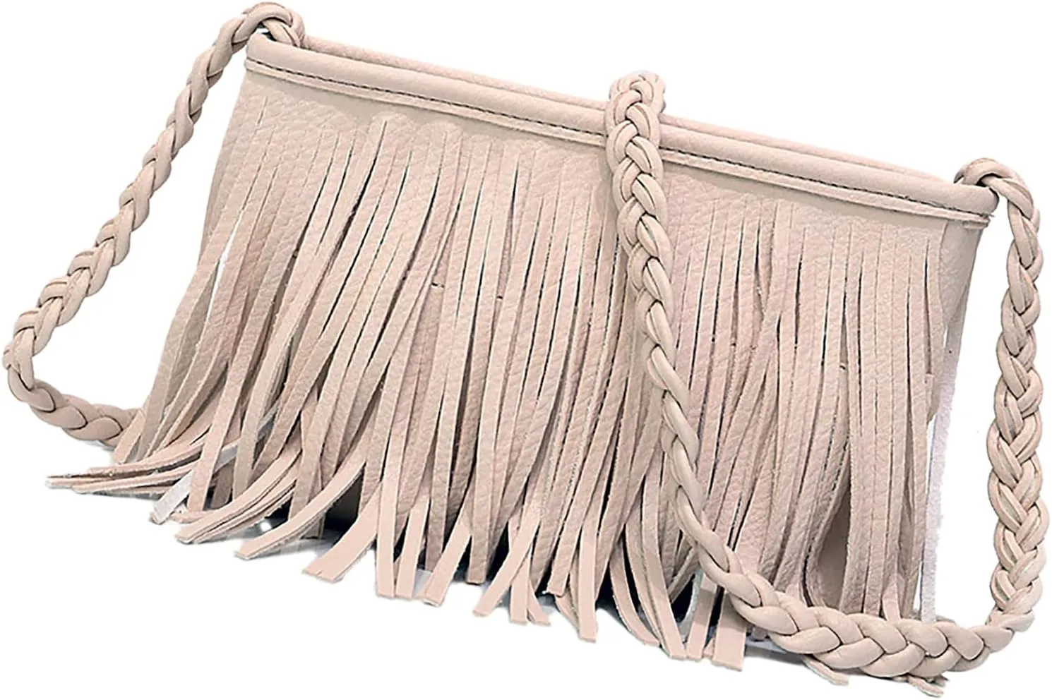 Fringe Tassel Handbag, PU Concise Fringe Tassel Shoulder Bag for Party for Women