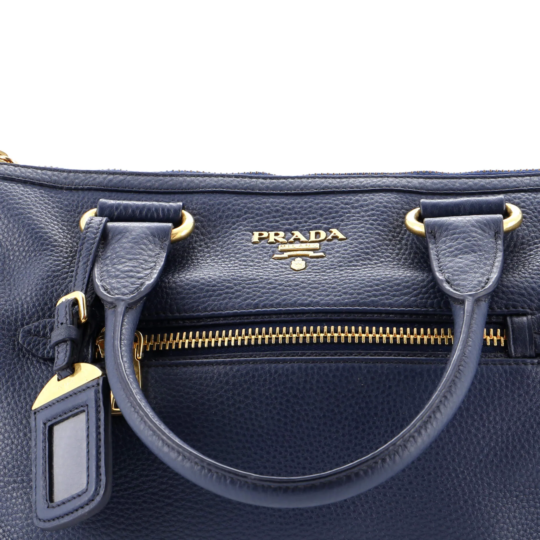 Front Zip Convertible Satchel Vitello Phenix Medium