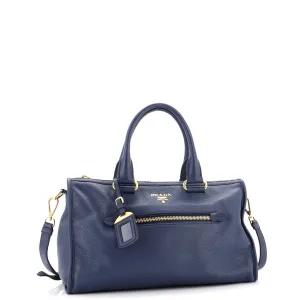 Front Zip Convertible Satchel Vitello Phenix Medium