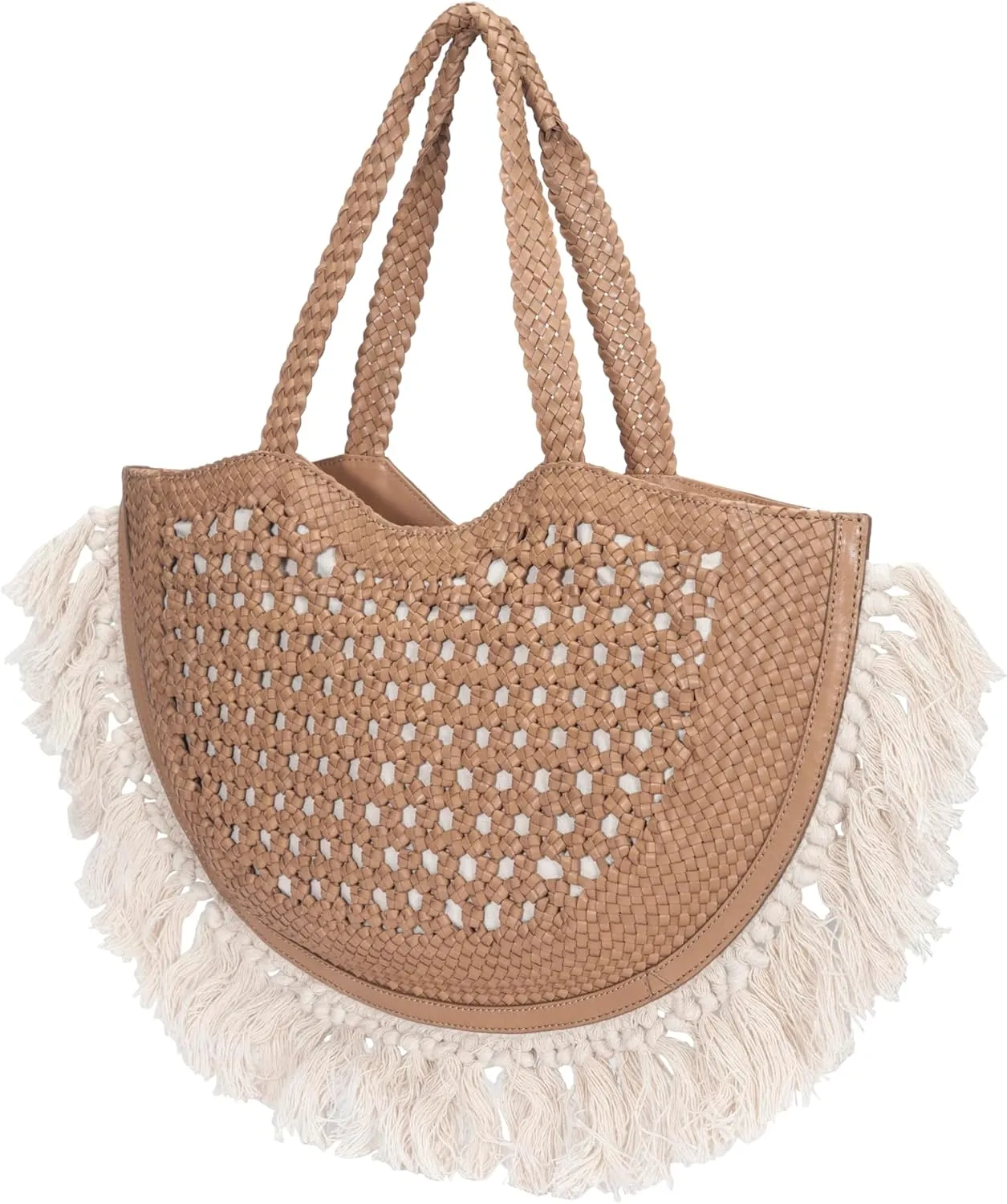 Frye Ella Tassel Tote, Beige