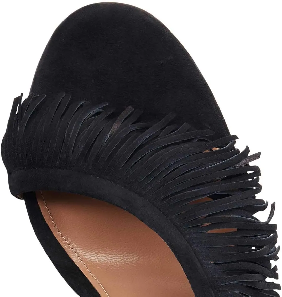 FSJ Women Sexy Fringe Stiletto High Heel Sandals Open Toe Slip On Cut Out Slingback Evening Party Dress Shoes Size 4-15 US