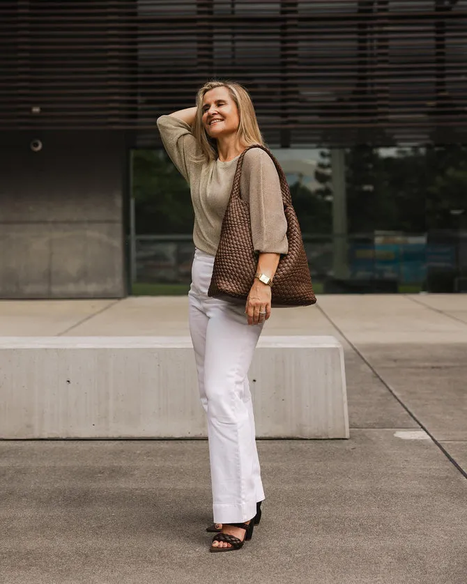 Gabby Woven Shoulder Bag - Louenhide