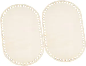 Gadpiparty 2Pcs Wooden Base for Knitting Decorative Bag Pad Board Practical Crochet Handbag Base for Craft Projects for Handbag and Purse Repairment