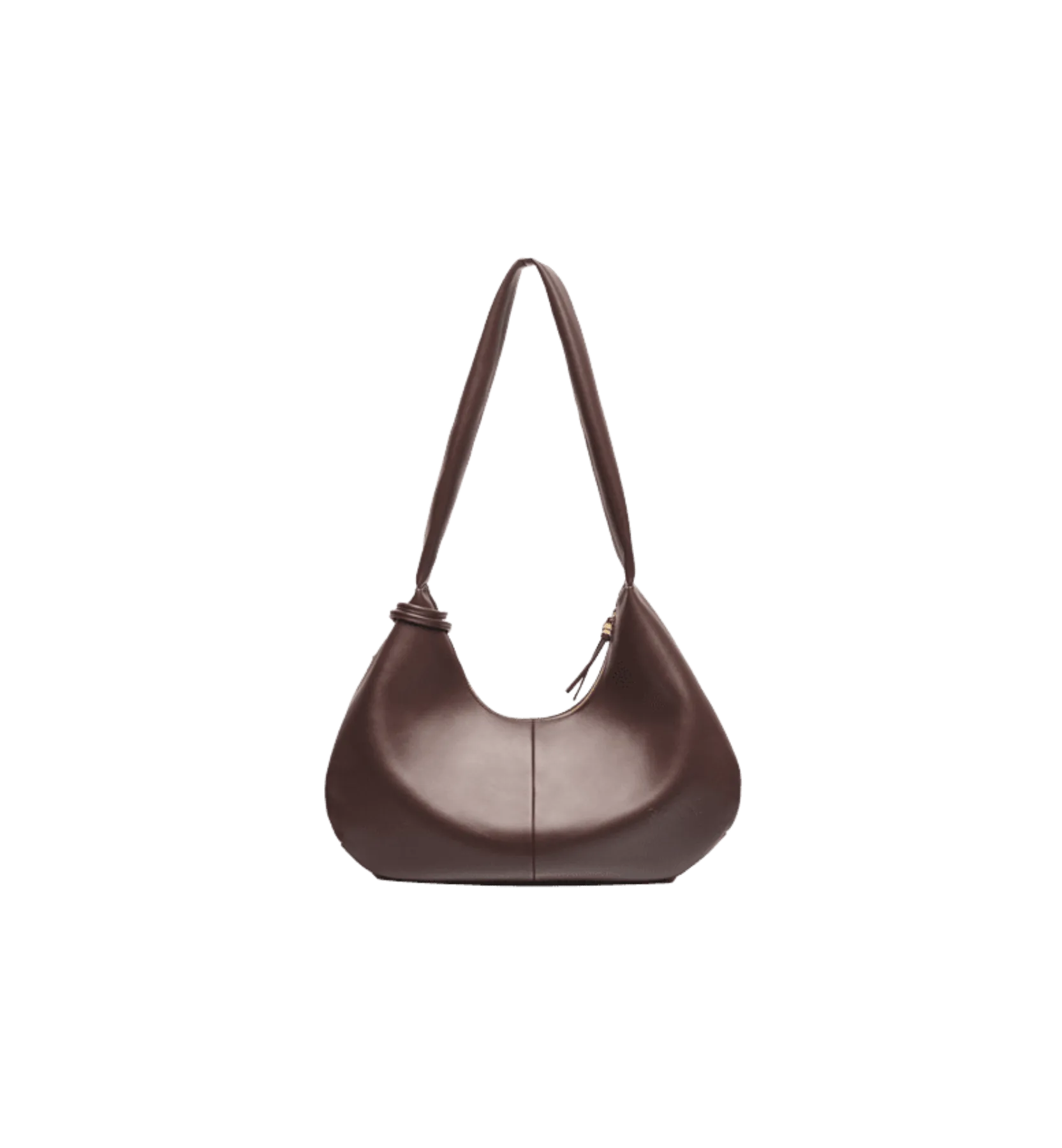 GANNI Seal Brown Hobo Bou Bag