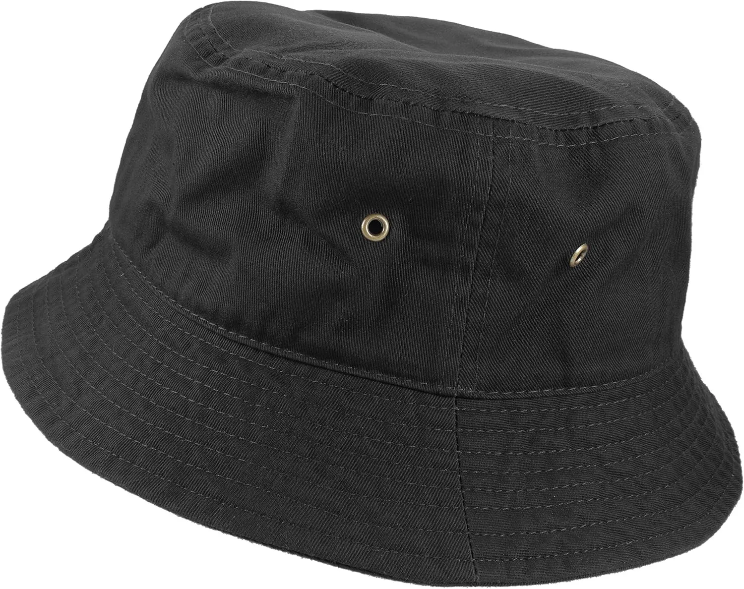 Gelante Solid Color 100% Cotton Bucket Hat for Women and Men Packable Travel Summer Beach Hat