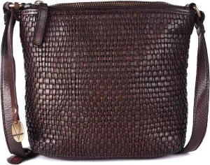 Genuine Leather Crossbody Sling Bag for Women - Trendy Casual Office Bag with Adjustable Strap