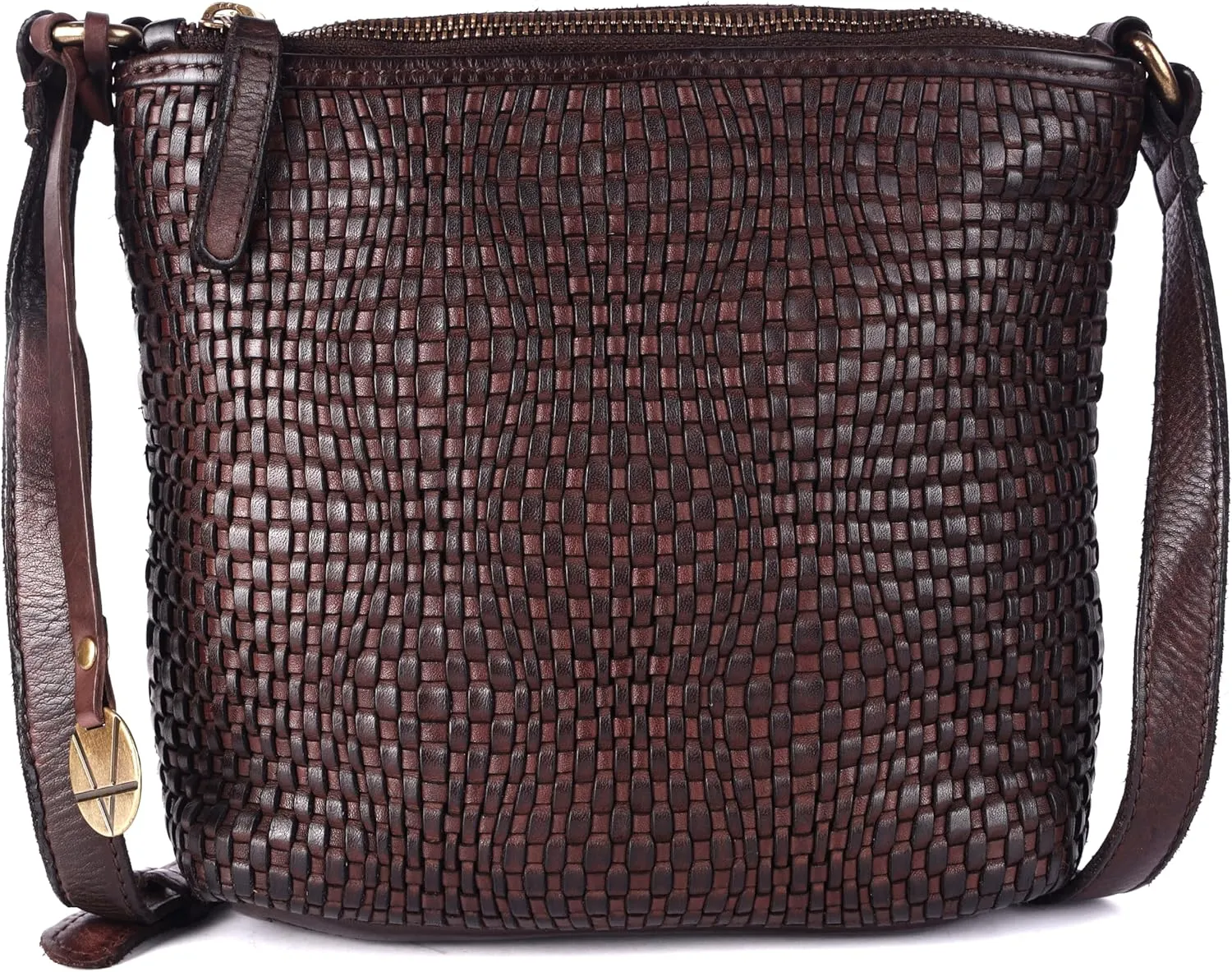 Genuine Leather Crossbody Sling Bag for Women - Trendy Casual Office Bag with Adjustable Strap