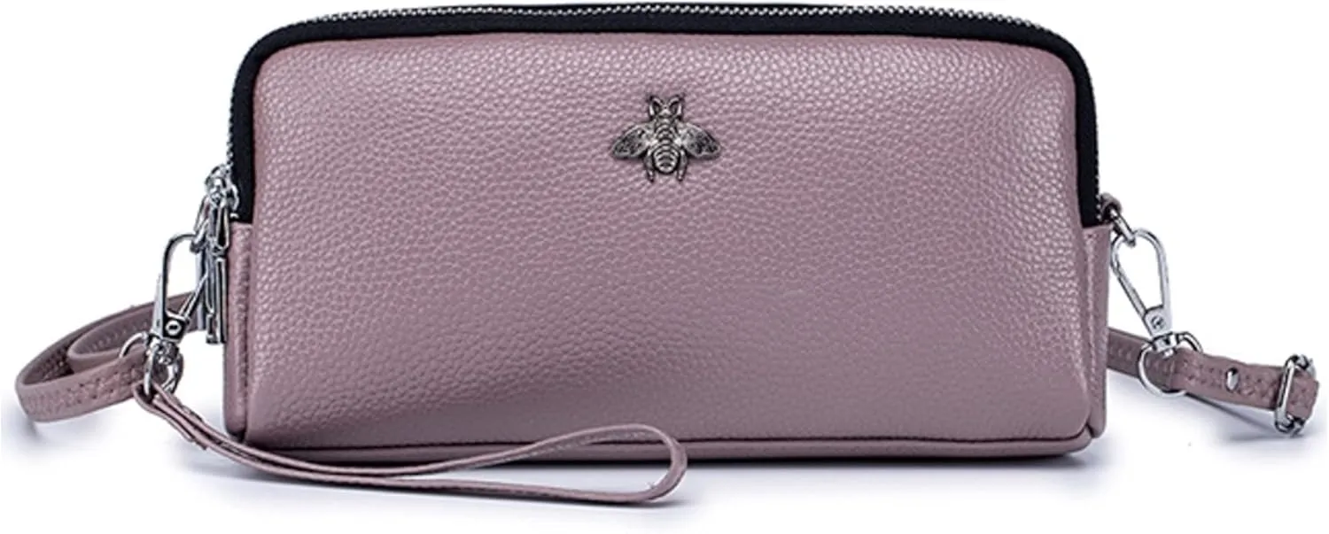 Genuine Leather Touch Screen Phone Bag Case Wristlet Handbag Wallet for Women Girls