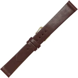 Genuine Leather Watch Band Leather Watch Strap with Hand-Painted Edges | Leather Watch Band with Interchangeable Gold And Silver Buckles & Complementary Spring Bars