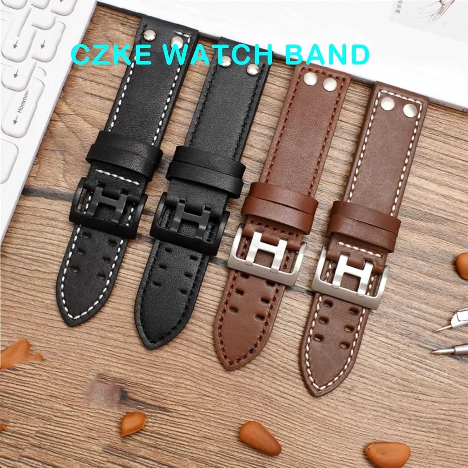 Genuine Leather Watchband For HAMILTON H760250 H77616533 Wristband Brand Watch Straps 20mm 22mm With Button Clasp