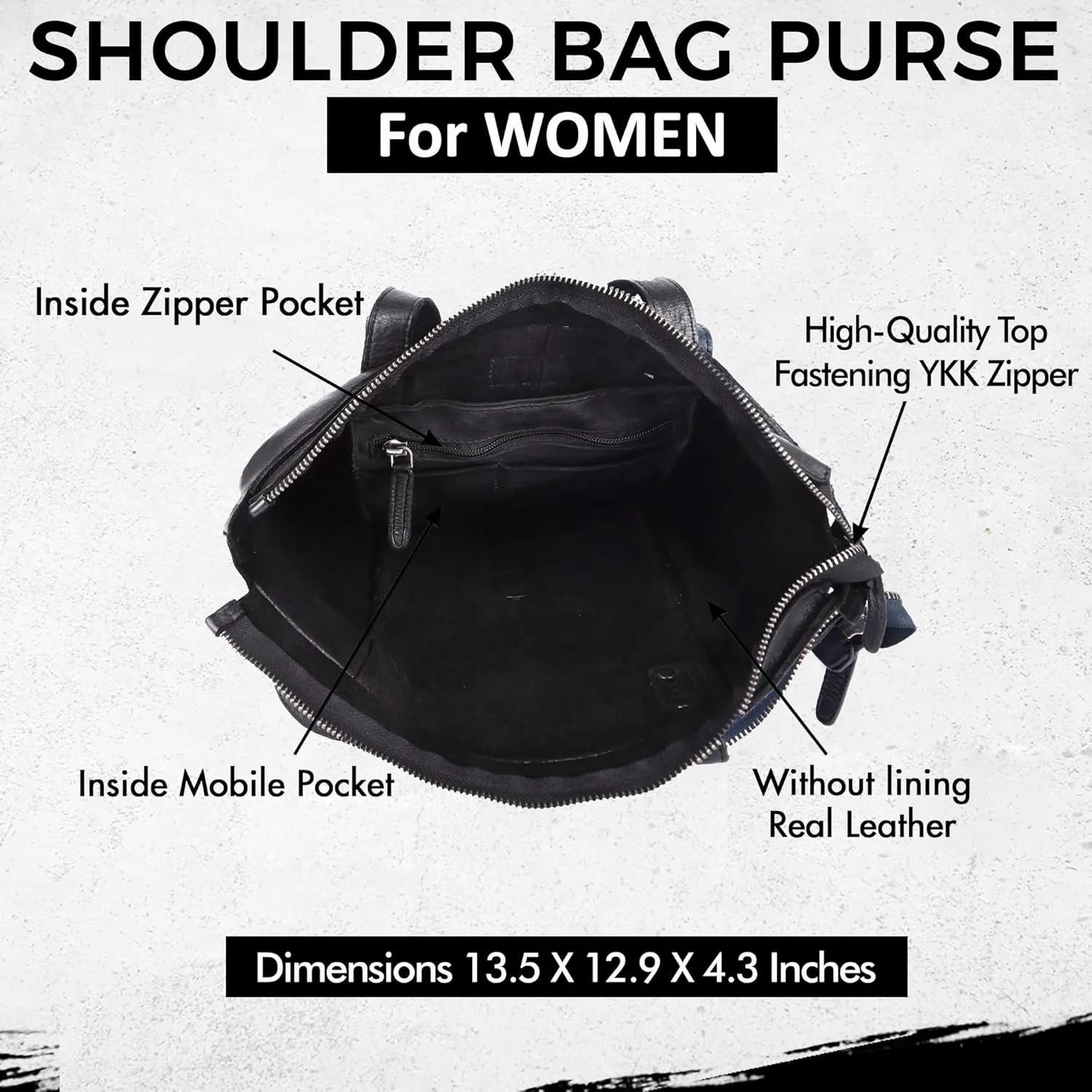 Genuine Leather Women's Tote Handbags, Satchel Purse Ladies Shoulder Bags with Top Handle