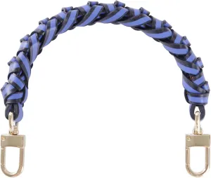 Genuine Vachetta Leather Braided Handle Compatible for Beaubourg Hobo Top Handle Neonoe Strap (12.2" L, Blue)