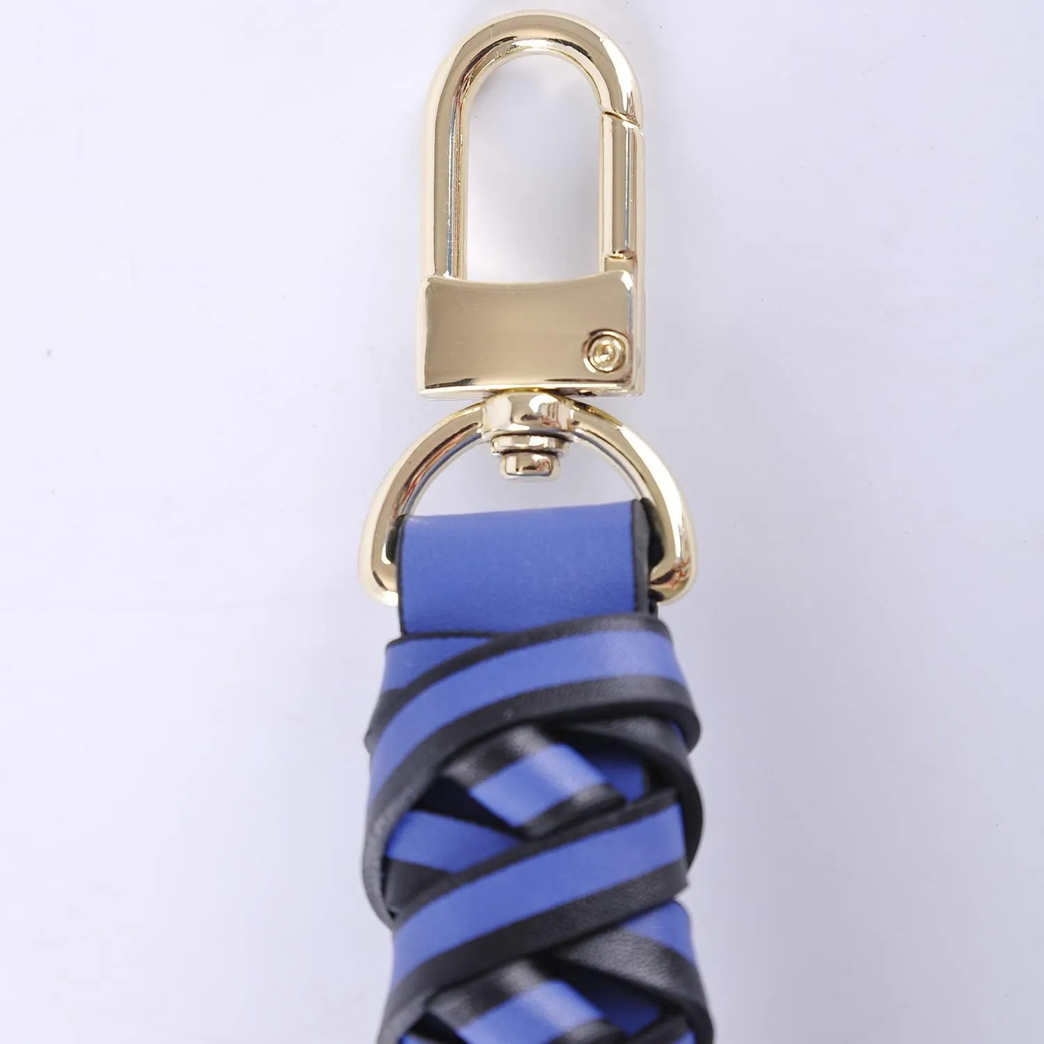 Genuine Vachetta Leather Braided Handle Compatible for Beaubourg Hobo Top Handle Neonoe Strap (12.2" L, Blue)