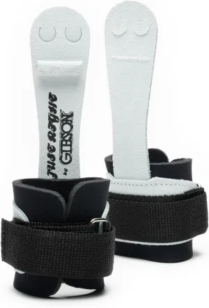 Gibson Athletic Just Right Neo Gymnastic Grips for Women, Leather Grip with Neoprene Wrist Guard, Hook & Loop Closure, Grips for Early Competitor, Gymnastics Grips for Girls - Made in USA