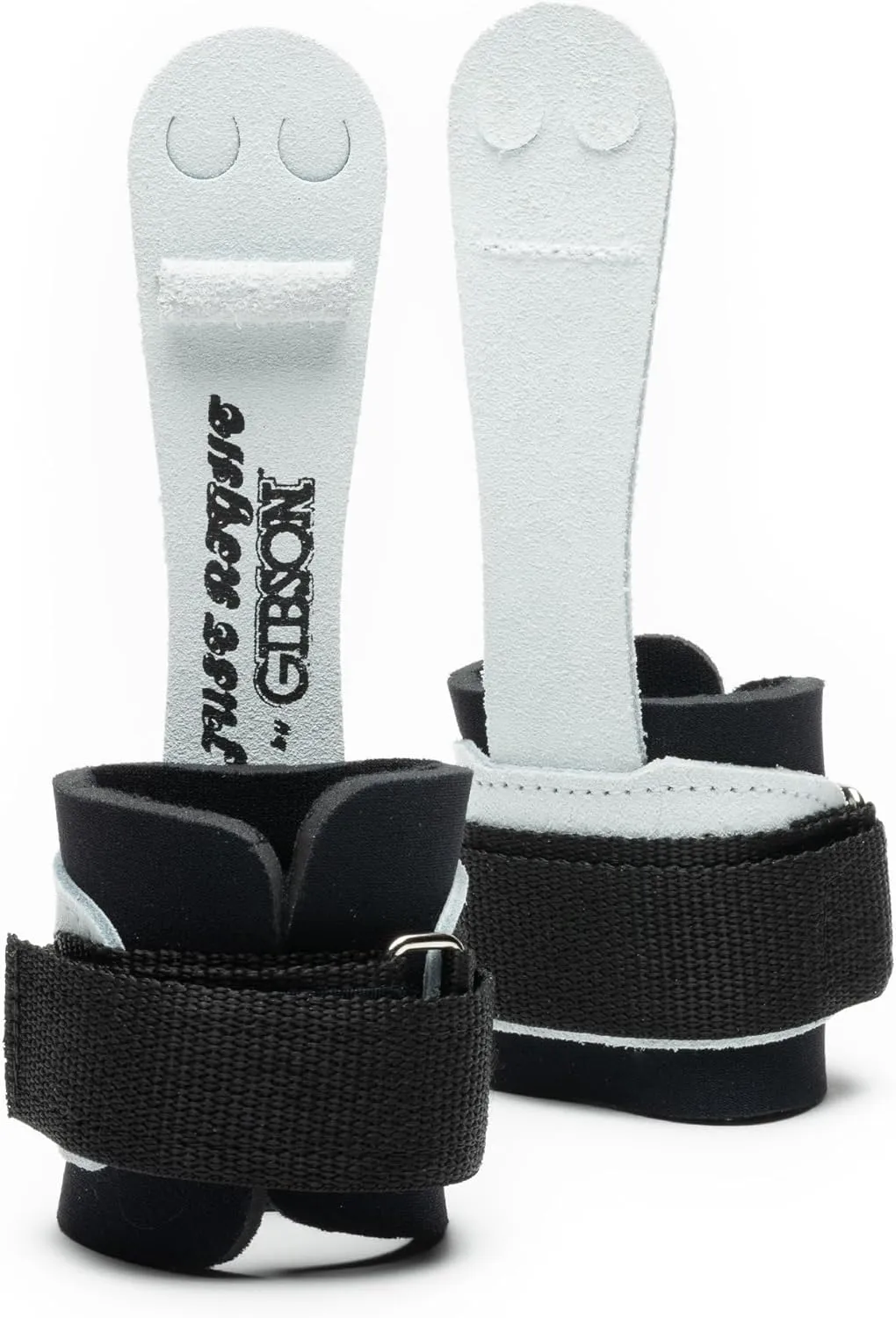 Gibson Athletic Just Right Neo Gymnastic Grips for Women, Leather Grip with Neoprene Wrist Guard, Hook & Loop Closure, Grips for Early Competitor, Gymnastics Grips for Girls - Made in USA