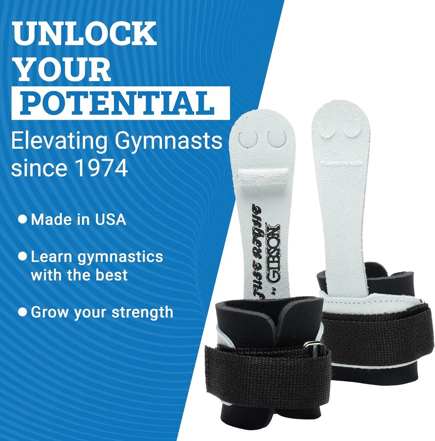 Gibson Athletic Just Right Neo Gymnastic Grips for Women, Leather Grip with Neoprene Wrist Guard, Hook & Loop Closure, Grips for Early Competitor, Gymnastics Grips for Girls - Made in USA