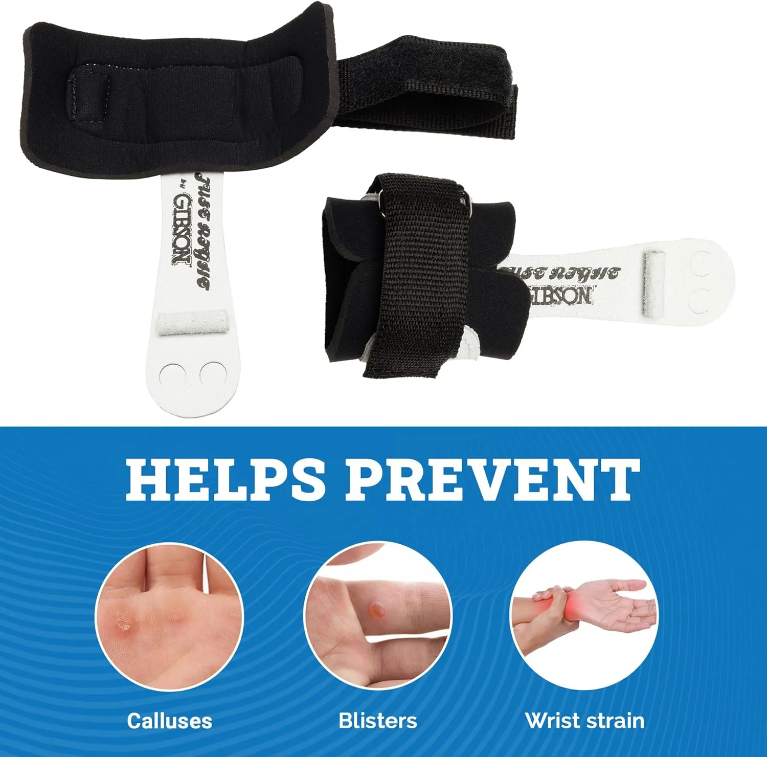 Gibson Athletic Just Right Neo Gymnastic Grips for Women, Leather Grip with Neoprene Wrist Guard, Hook & Loop Closure, Grips for Early Competitor, Gymnastics Grips for Girls - Made in USA