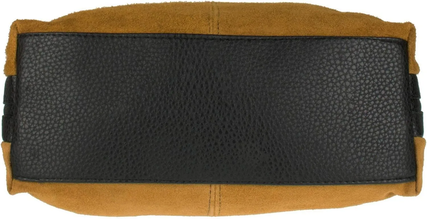 Girly HandBags Womens Italian Suede Leather Shoulder Bag