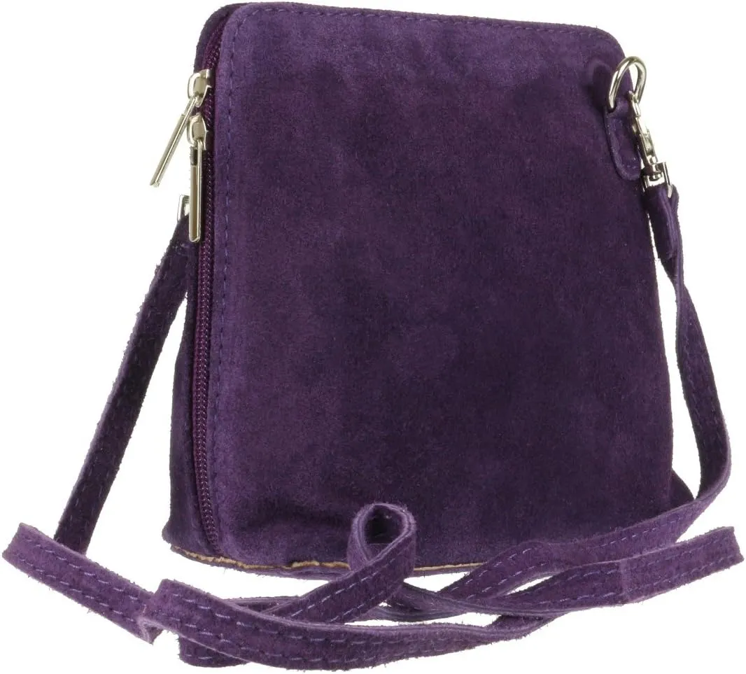 Girly HandBags Womens Suede Cross Body Animal Print Zebra Leopard Shoulder Bag