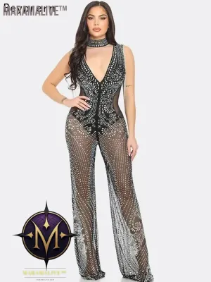 Glamorous Mesh Fringe Rompers - Stunning Bohemian Style