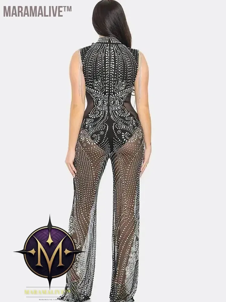 Glamorous Mesh Fringe Rompers - Stunning Bohemian Style