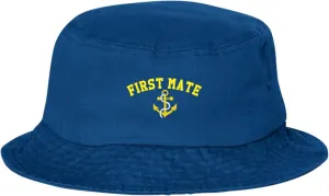 Go All Out First Mate with Anchor Bucket Ponytail Visor Embroidered Cap Dad Hat
