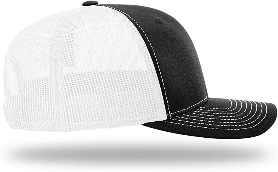 God is Greater Mountain Leather Patch Christian Trucker Hat - Fit Snapback Hat - Breathable Mesh Side for Casual Wear