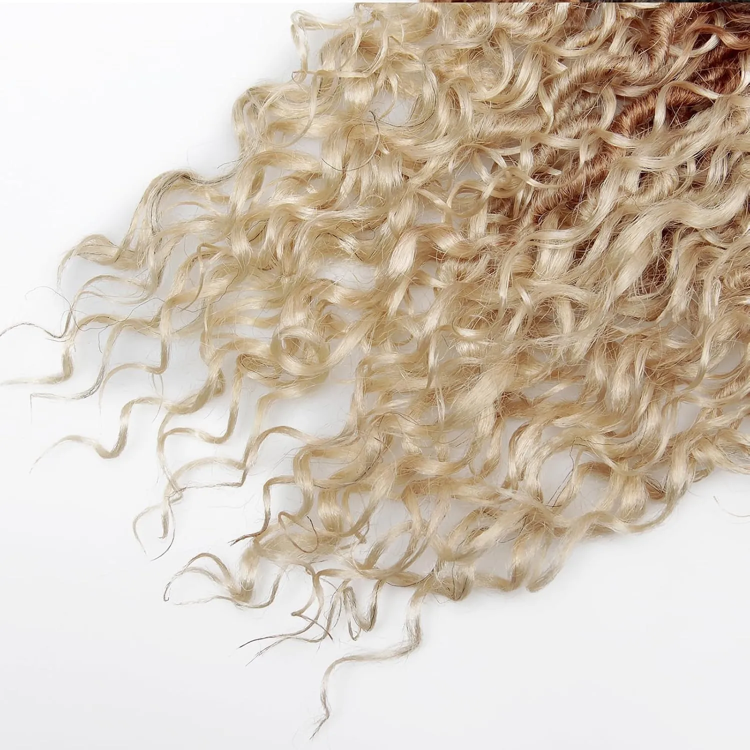 Goddess Locs Crochet Hair 22 Inch Curly Faux Locs 6 Packs Pre-looped Boho River Hippie Bohemian for Black Women (1B/27/613)