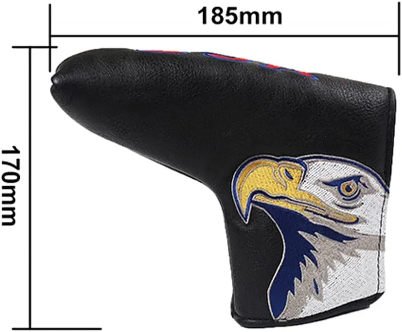 Golf Blade Putter Cover Golf Putter Headcover Synthetic Leather Closure for Scotty Cameron Odyssey Blade Taylormade Ping