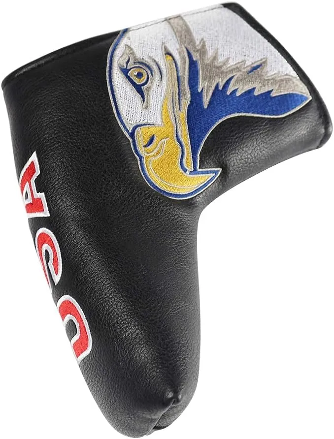 Golf Blade Putter Cover Golf Putter Headcover Synthetic Leather Closure for Scotty Cameron Odyssey Blade Taylormade Ping