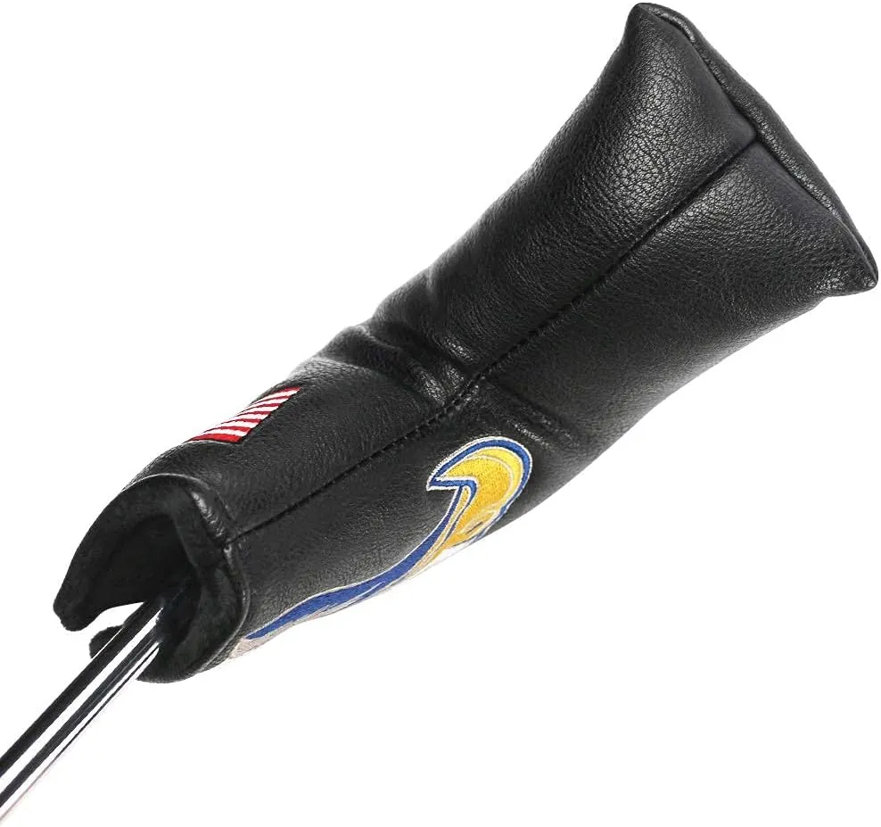 Golf Blade Putter Cover Golf Putter Headcover Synthetic Leather Closure for Scotty Cameron Odyssey Blade Taylormade Ping