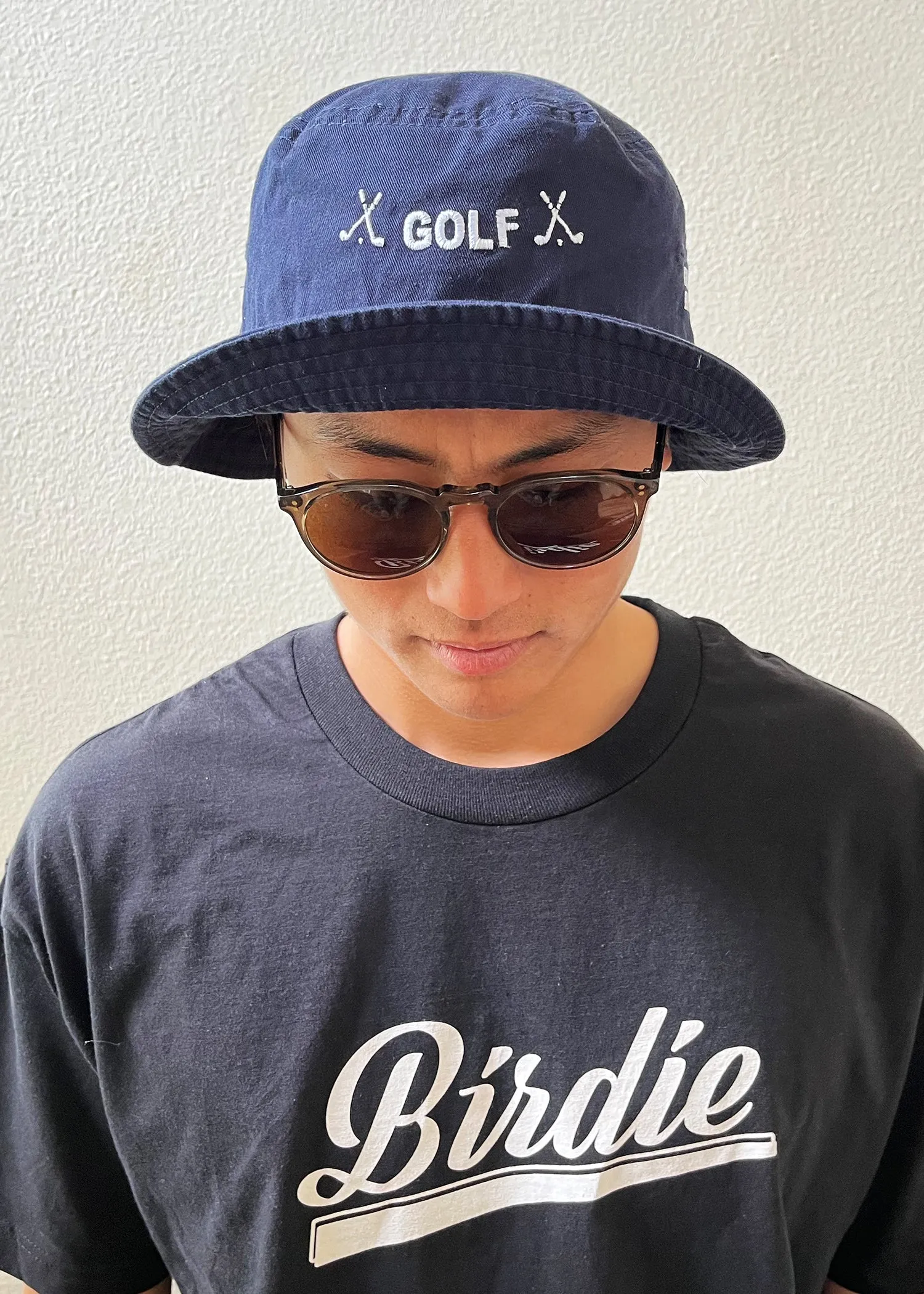 Golf Bucket Hat Navy [HWCM005]