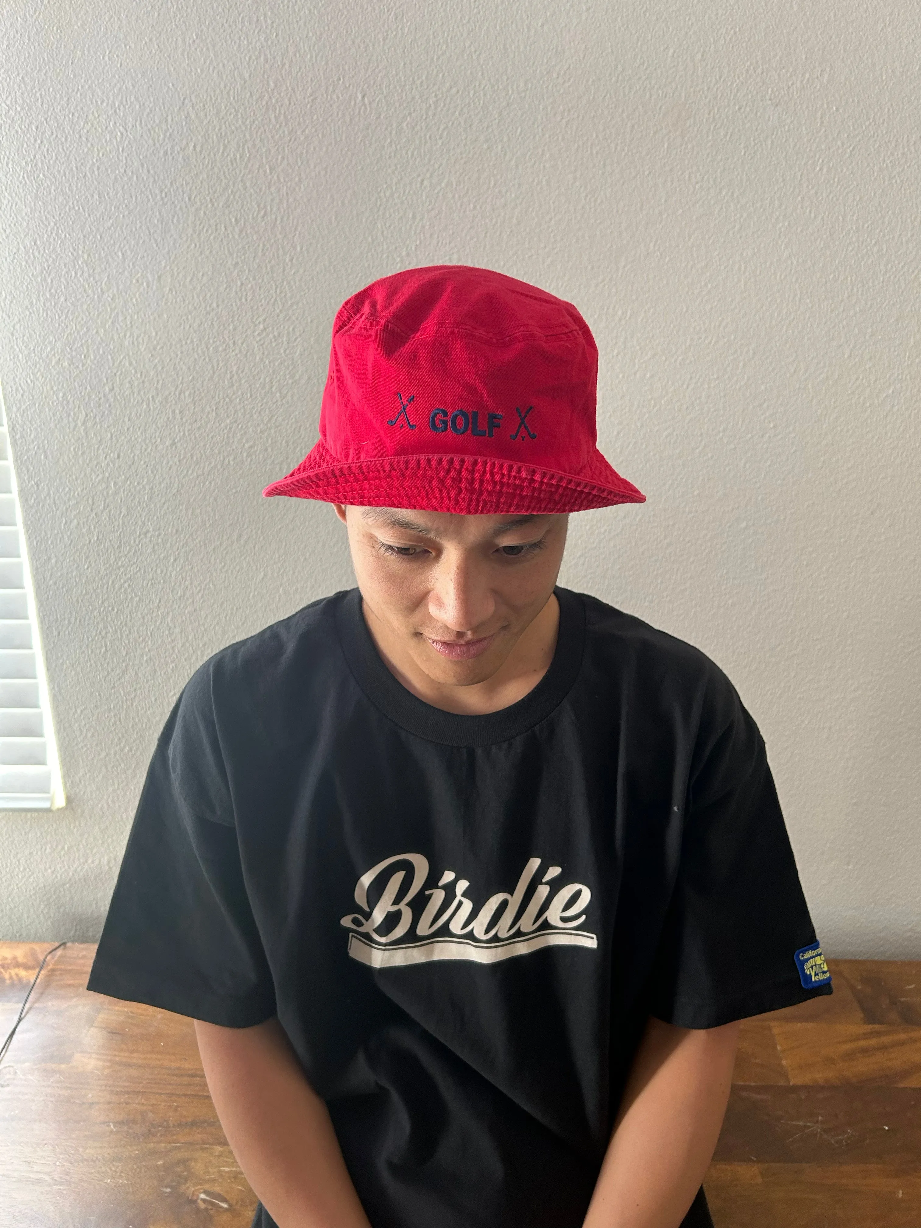 Golf Bucket Hat Red [HWCM005]