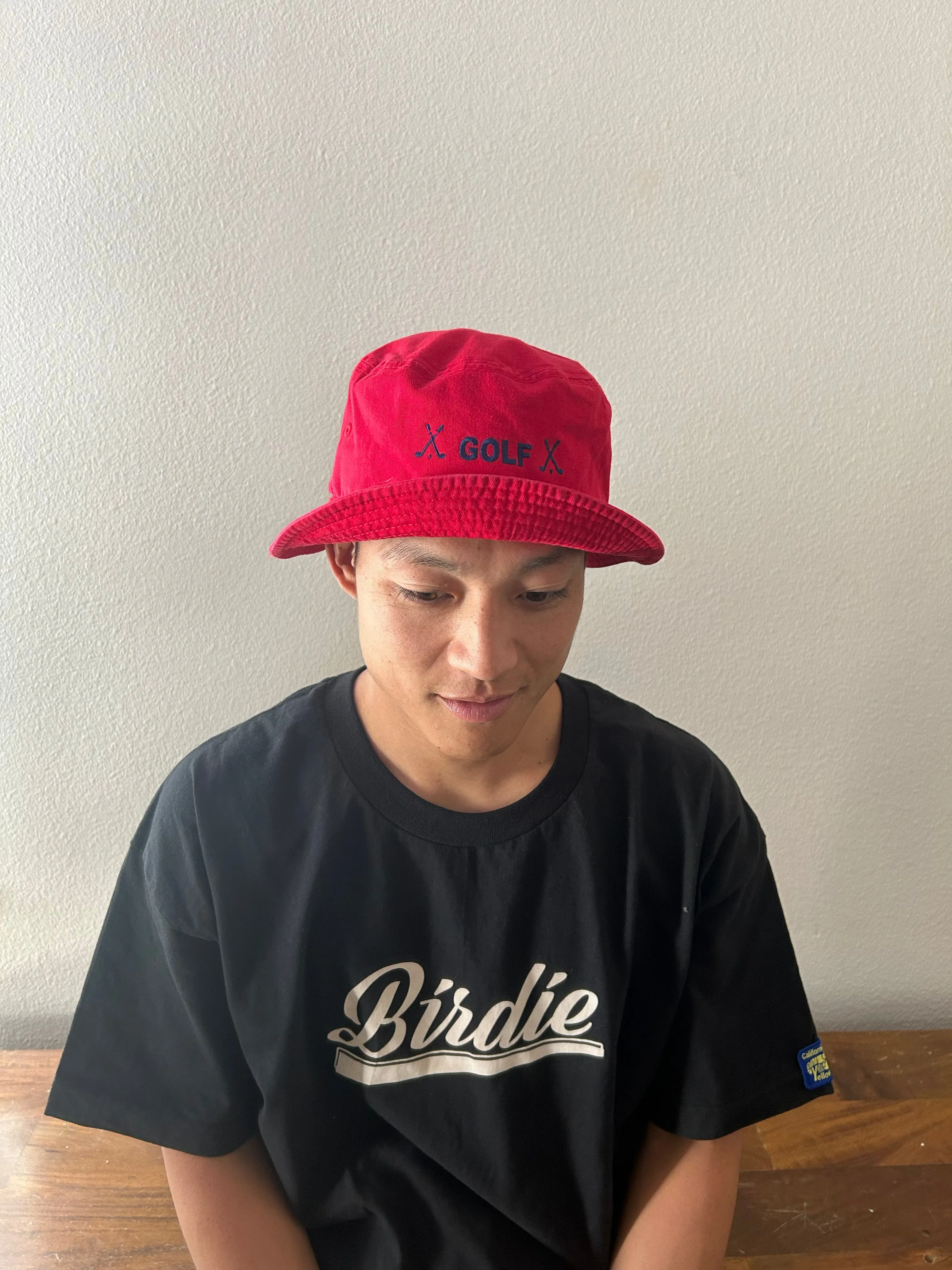 Golf Bucket Hat Red [HWCM005]
