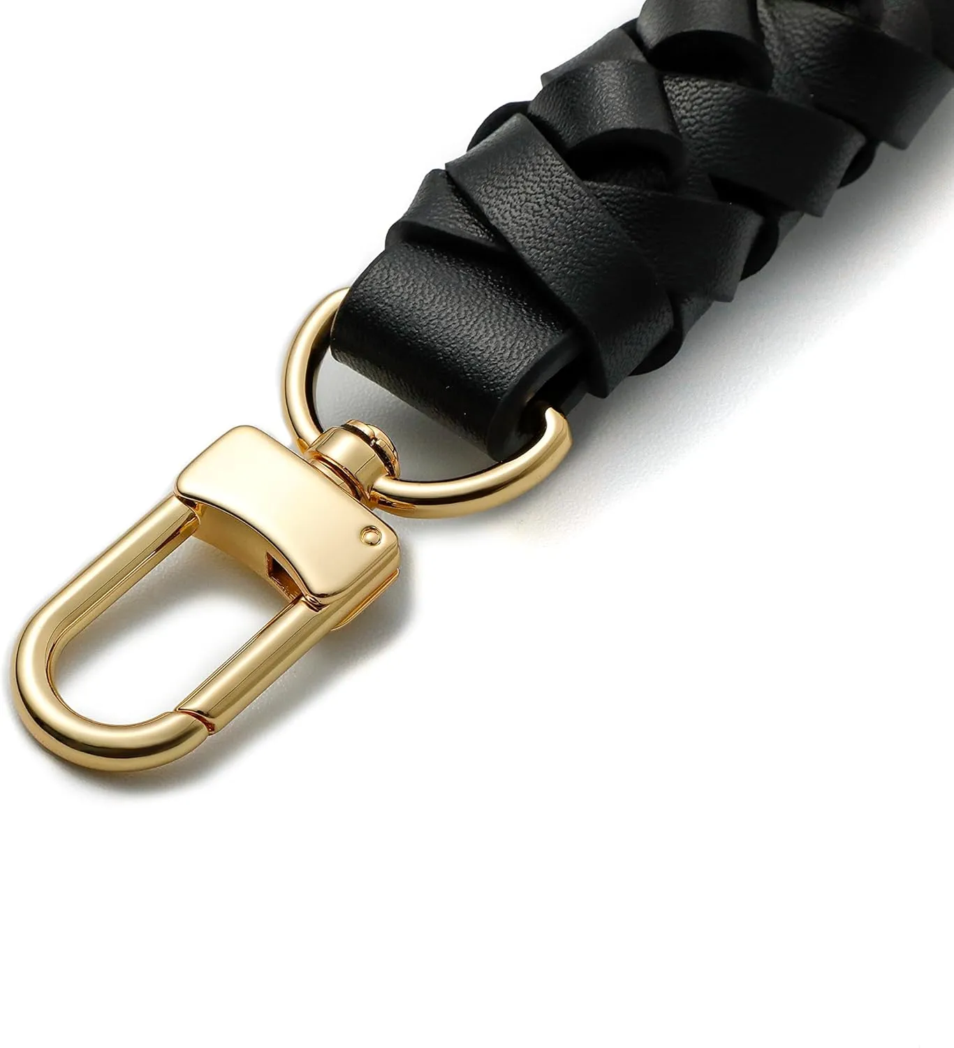 GOXTECH 12 Inches Genuine Leather Top Braided Handle Suitable for Hobo Bucket Bags Pochette Bag