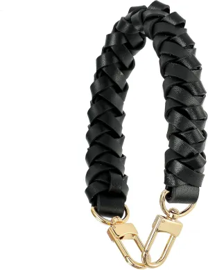 GOXTECH 12 Inches Genuine Leather Top Braided Handle Suitable for Hobo Bucket Bags Pochette Bag