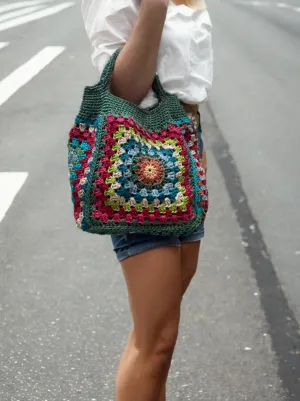 Granny Square Spectrum Handbag