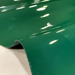 Green Glossy Leather