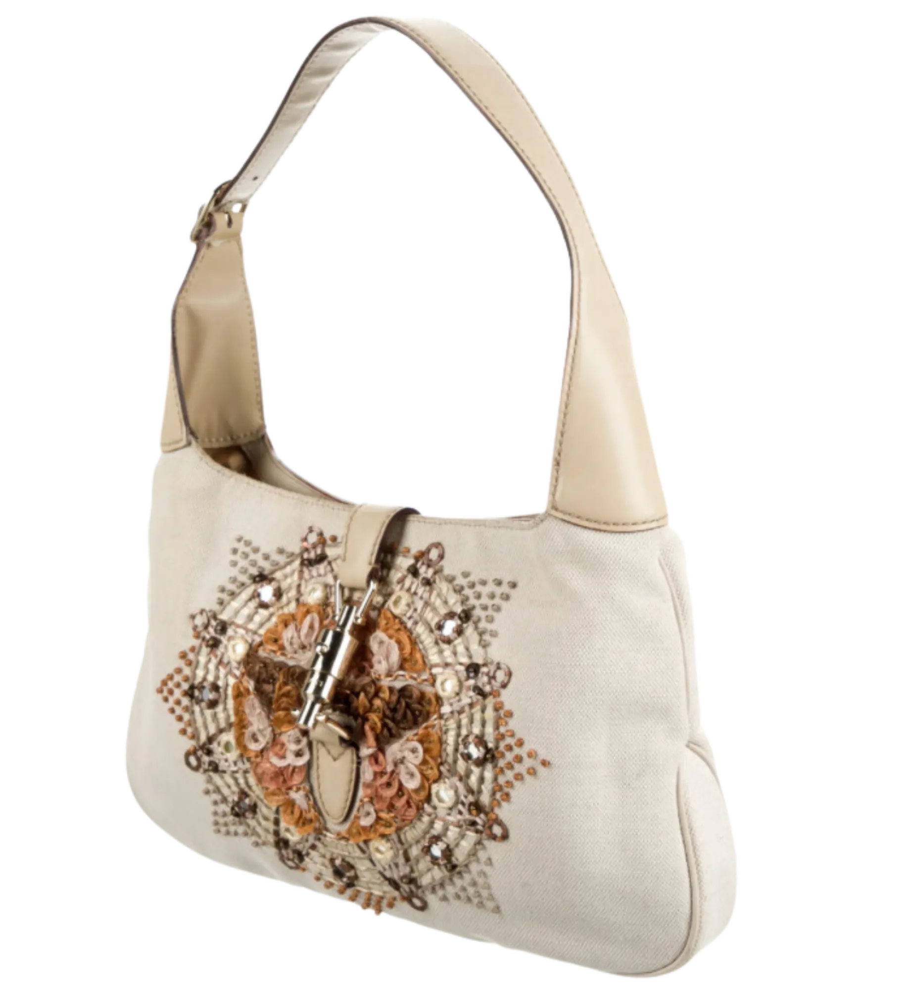 Gucci Embroidered Jackie Hobo
