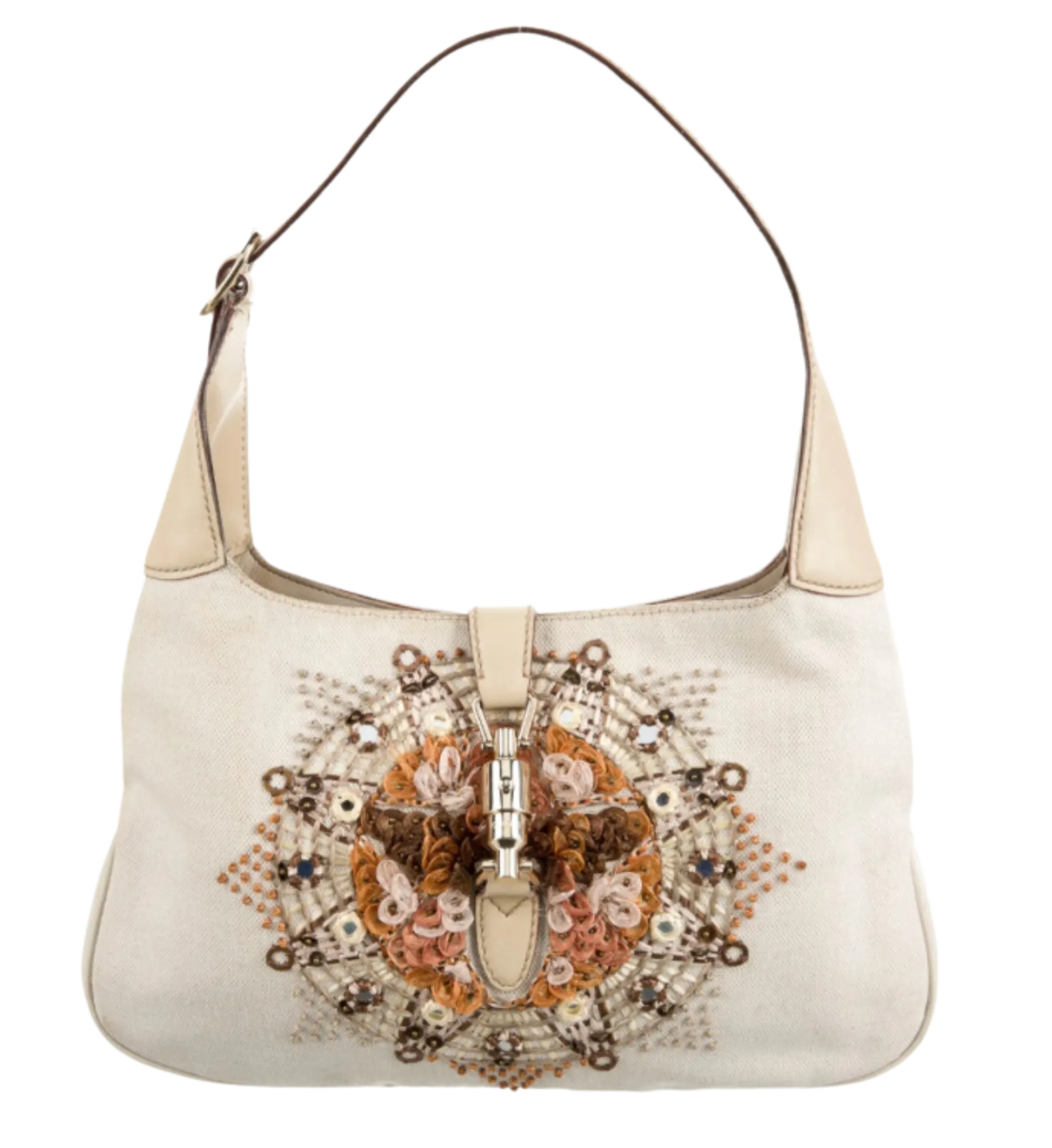 Gucci Embroidered Jackie Hobo