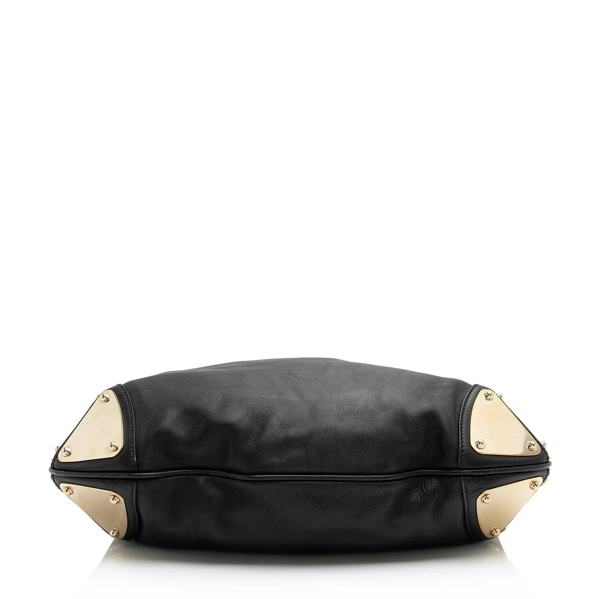 Gucci Leather Bamboo Indy Medium Satchel (SHF-23741)