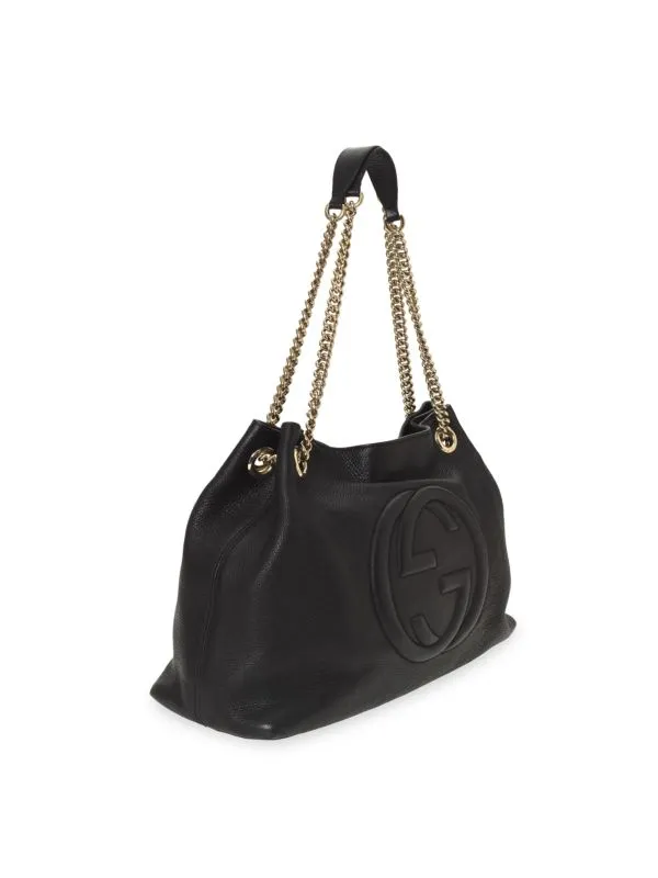 GUCCI SOHO LEATHER CHAIN SHOULDER BAG