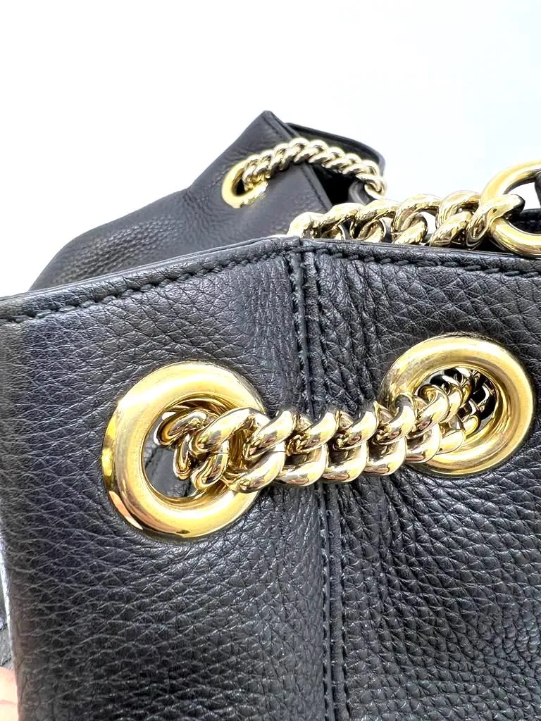 GUCCI SOHO LEATHER CHAIN SHOULDER BAG