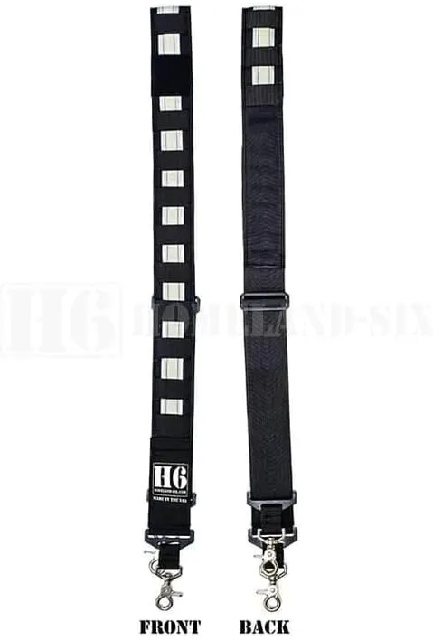 H6 Firefighter Radio Strap (Glow & Reflective Silver, Standard)